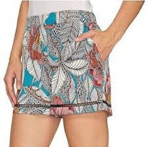 Trina Turk floral silk shorts XS